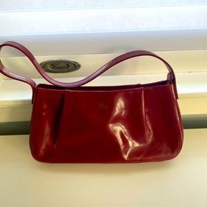 Monsac Red Leather Handbag